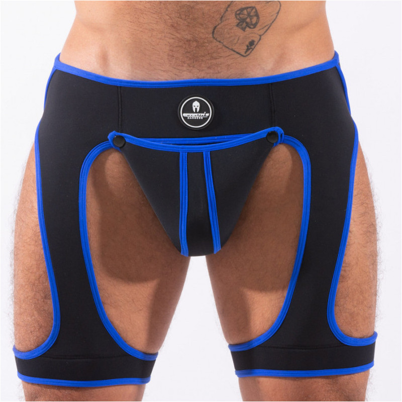 Sparta's Harness Backless Snax Noir-Bleu